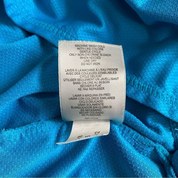 Turquoise Athletic Hooded Dress Size M - Picture 8 of 9